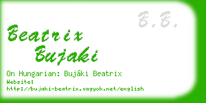 beatrix bujaki business card