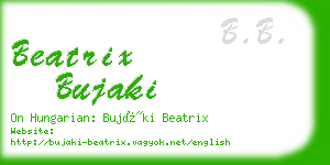 beatrix bujaki business card